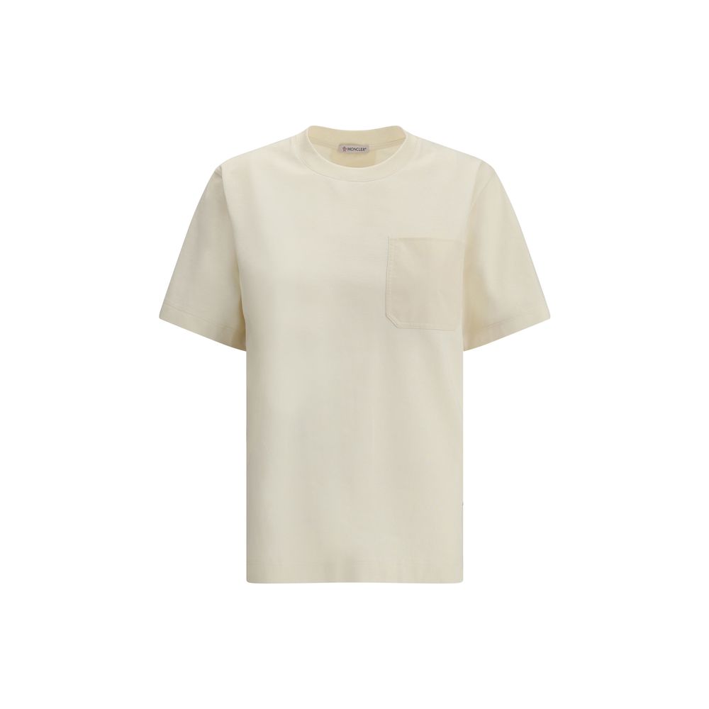 T-shirt Moncler avec fentes blanches