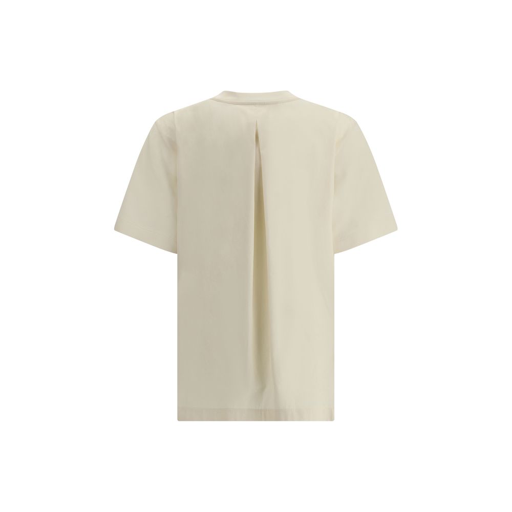 T-shirt Moncler avec fentes blanches