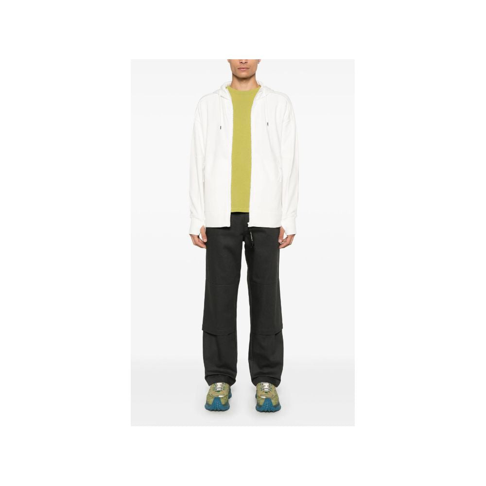 Sweatshirt c.p. Company avec capuche blanc