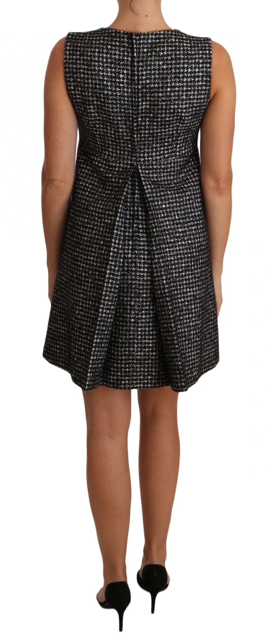 Robe Dolce & Gabbana Houndstooth grise Dolce & Gabbana