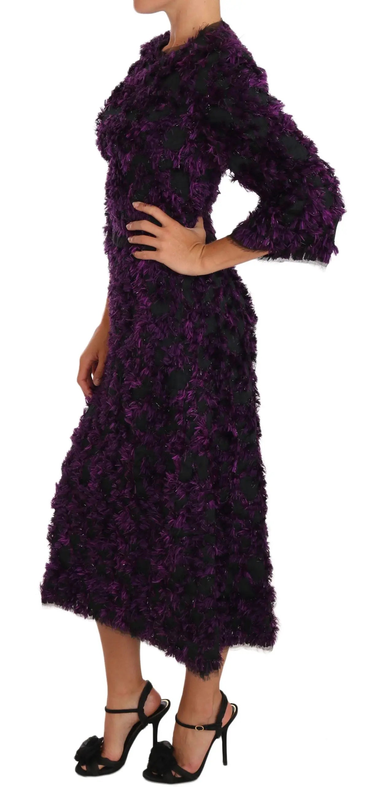 Robe Dolce & Gabbana mi-longue violette Dolce & Gabbana