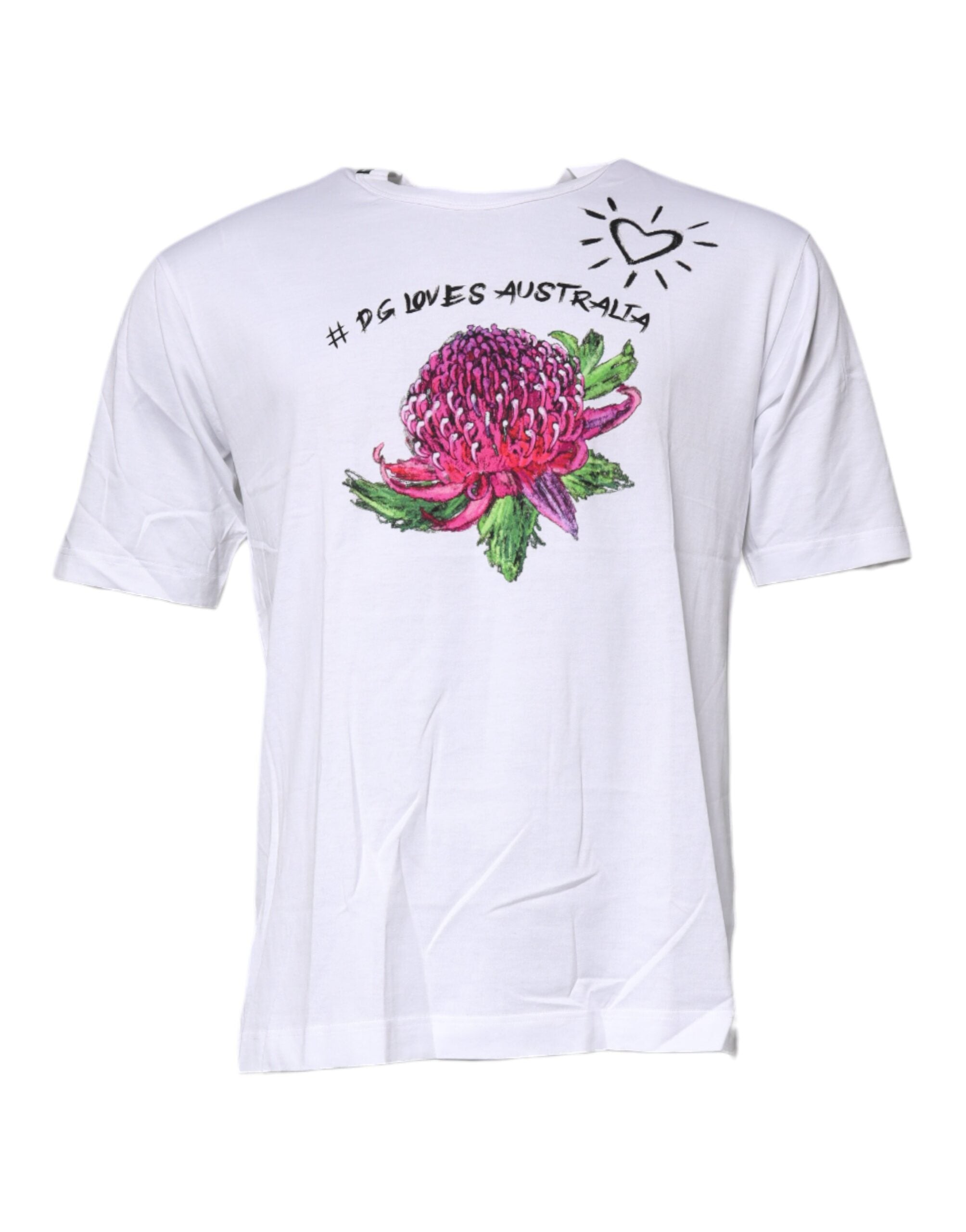 T-shirt Dolce & Gabbana blanc fleuri