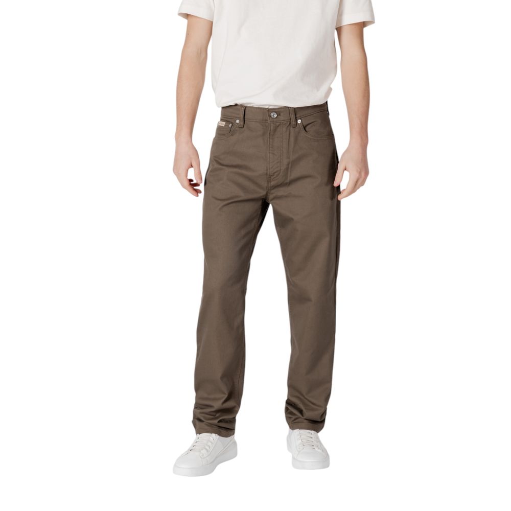 Pantalon Calvin Klein Jeans droit vert