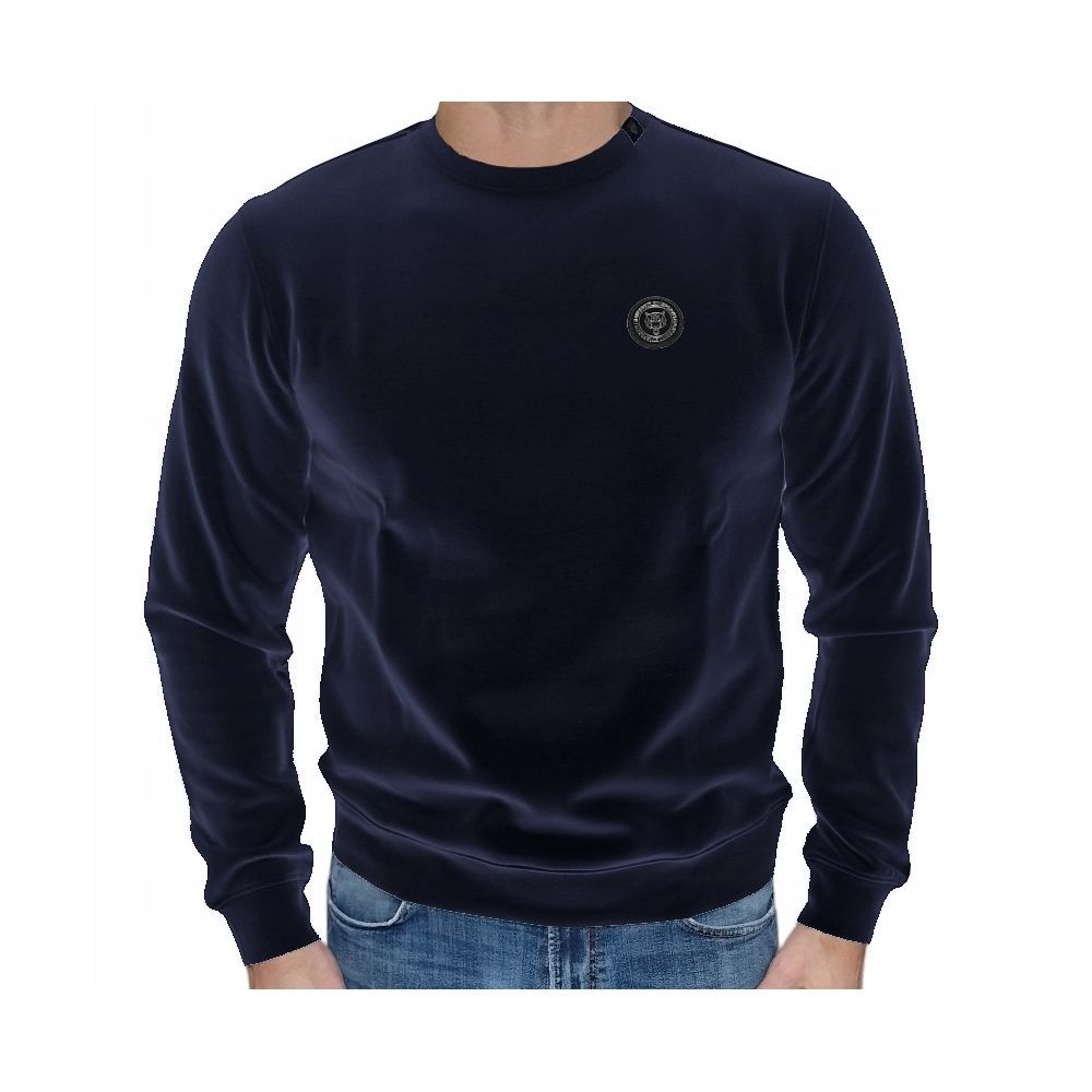 Sweater bleu coton homme