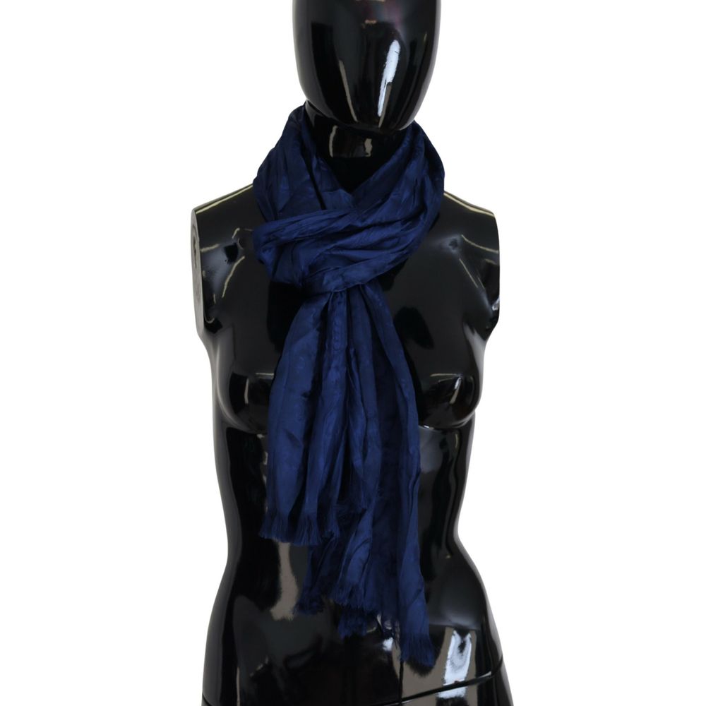 Écharpe Bleu Soie