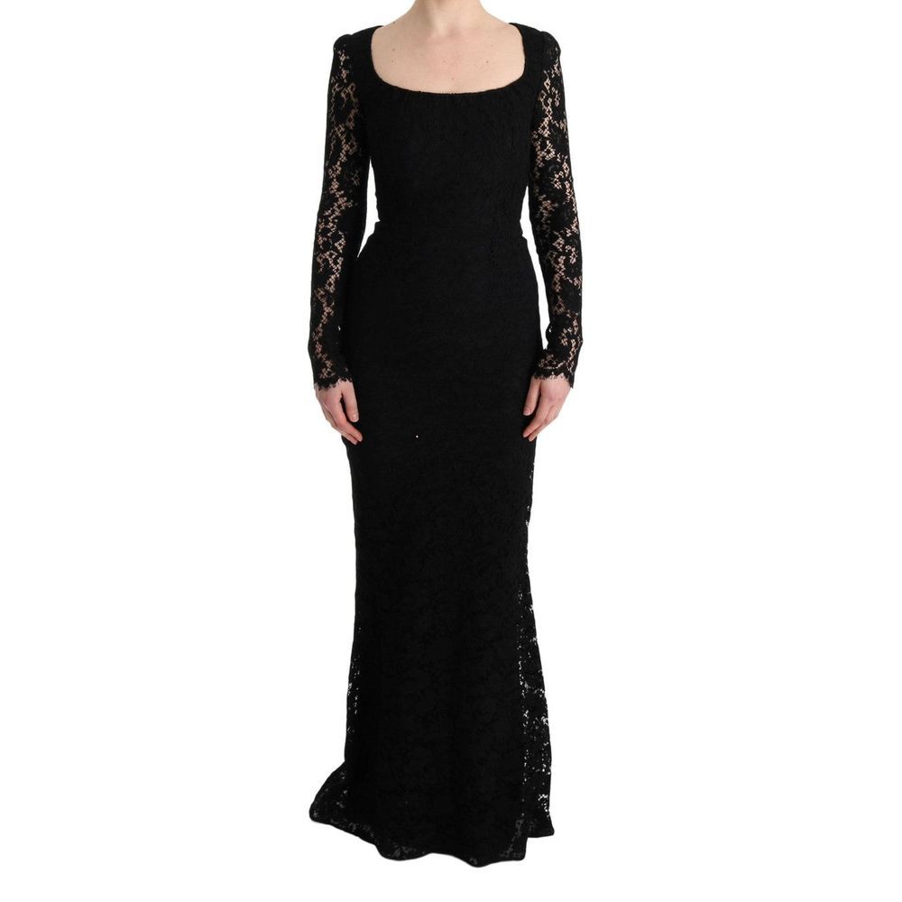 Robe Non spécifiée Dentelle Noire florale