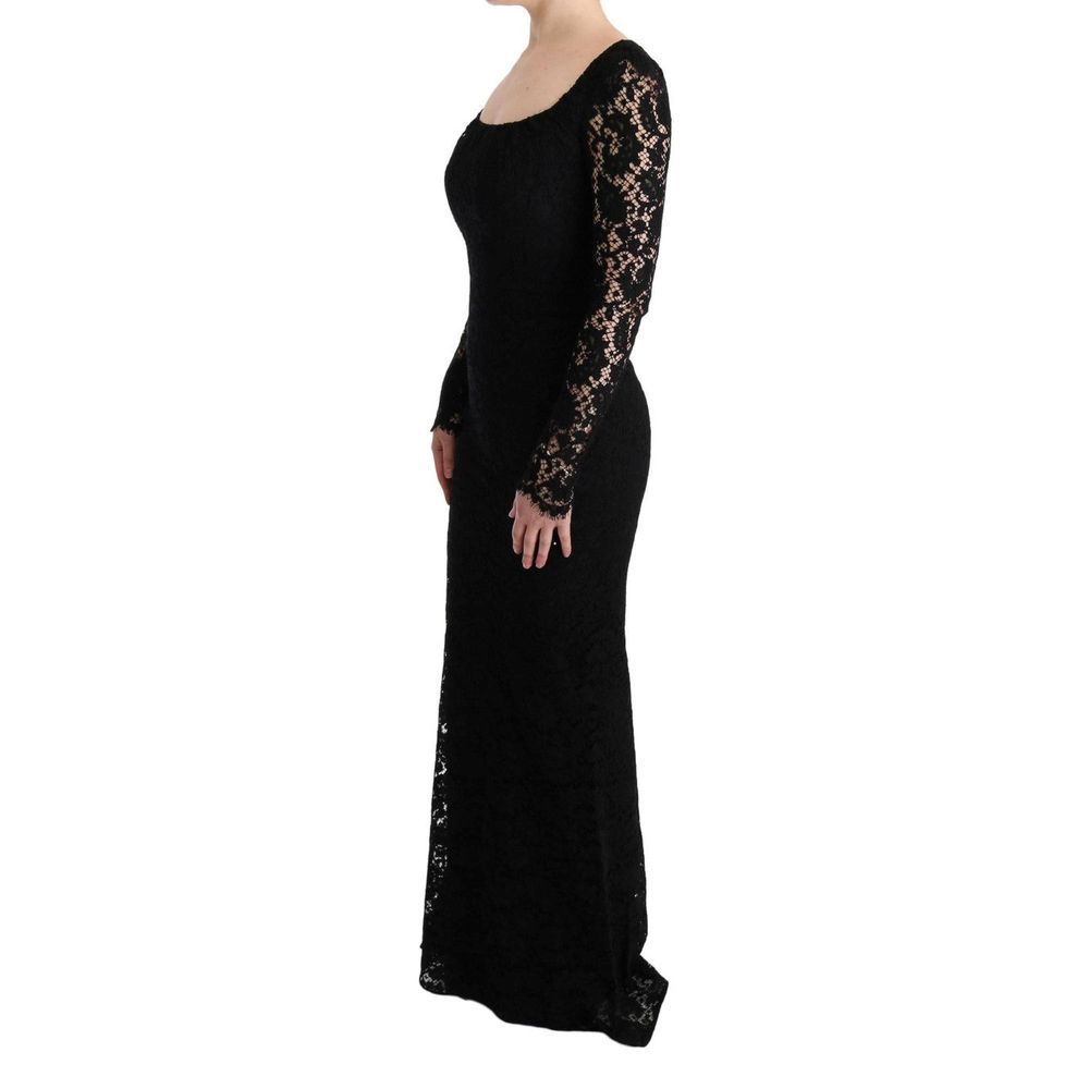 Robe Non spécifiée Dentelle Noire florale