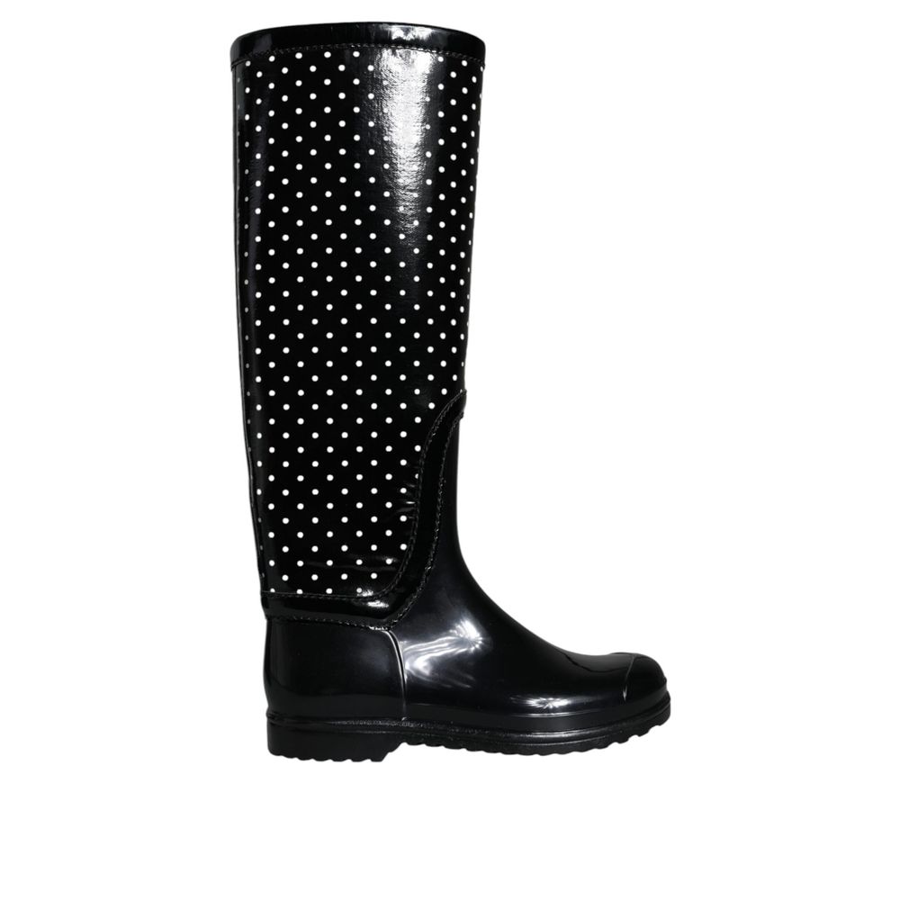 Bottines Dolce & Gabbana à pois noires