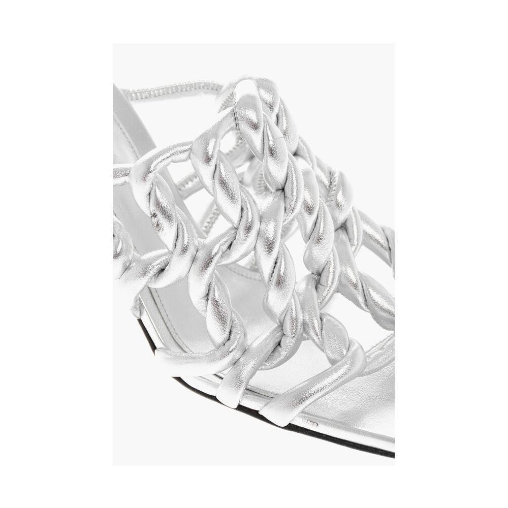 Sandales Bottega Veneta argentées