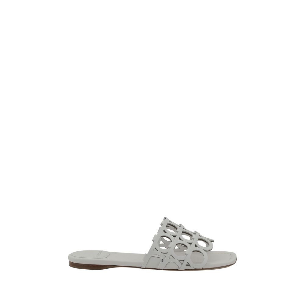 Sandales Ferragamo Gancini noires