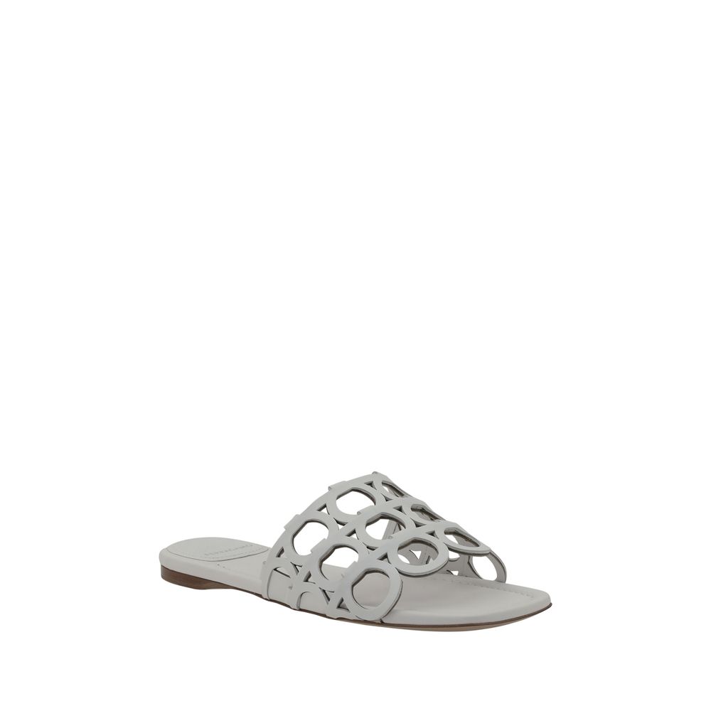 Sandales Ferragamo Gancini noires