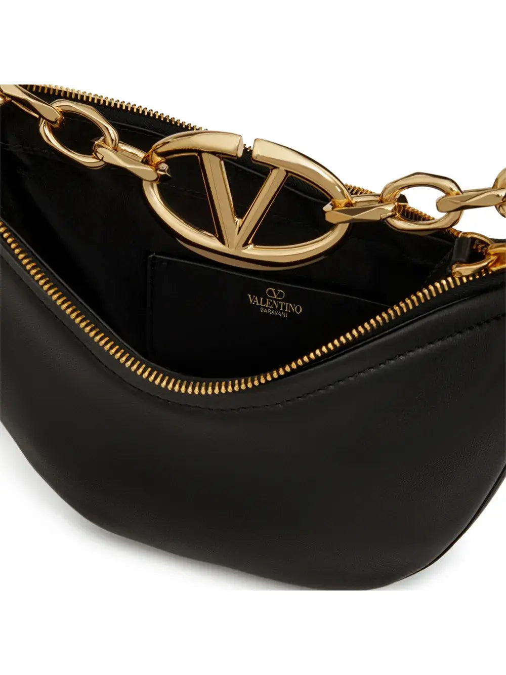 Sac épaule Valentino Garavani Mini Hobo noir Valentino Garavani
