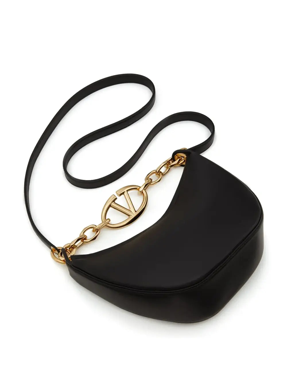 Sac épaule Valentino Garavani Mini Hobo noir Valentino Garavani