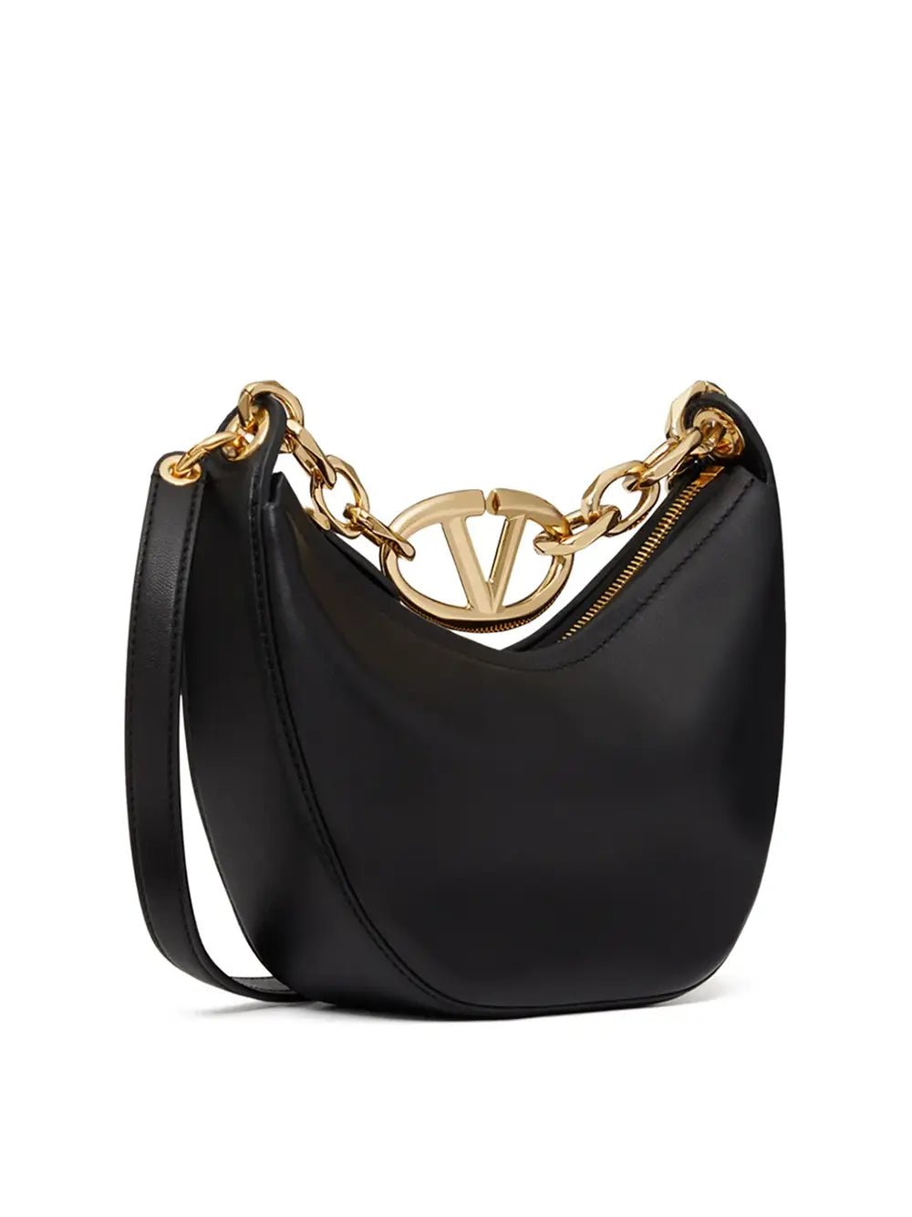 Sac épaule Valentino Garavani Mini Hobo noir Valentino Garavani