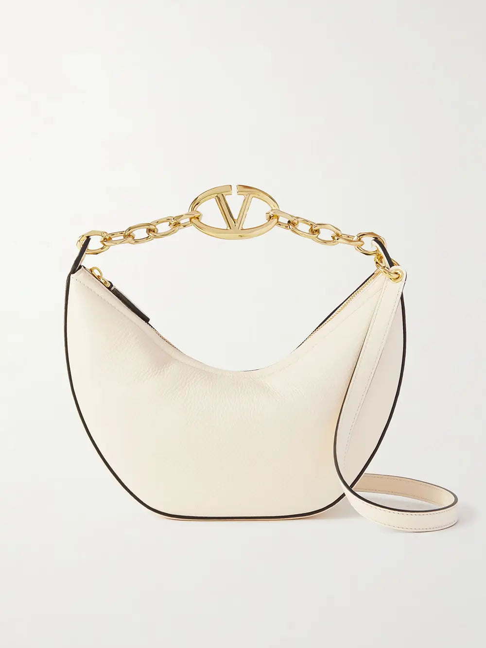 Sac Valentino Garavani Small Hobo ivoire Valentino Garavani