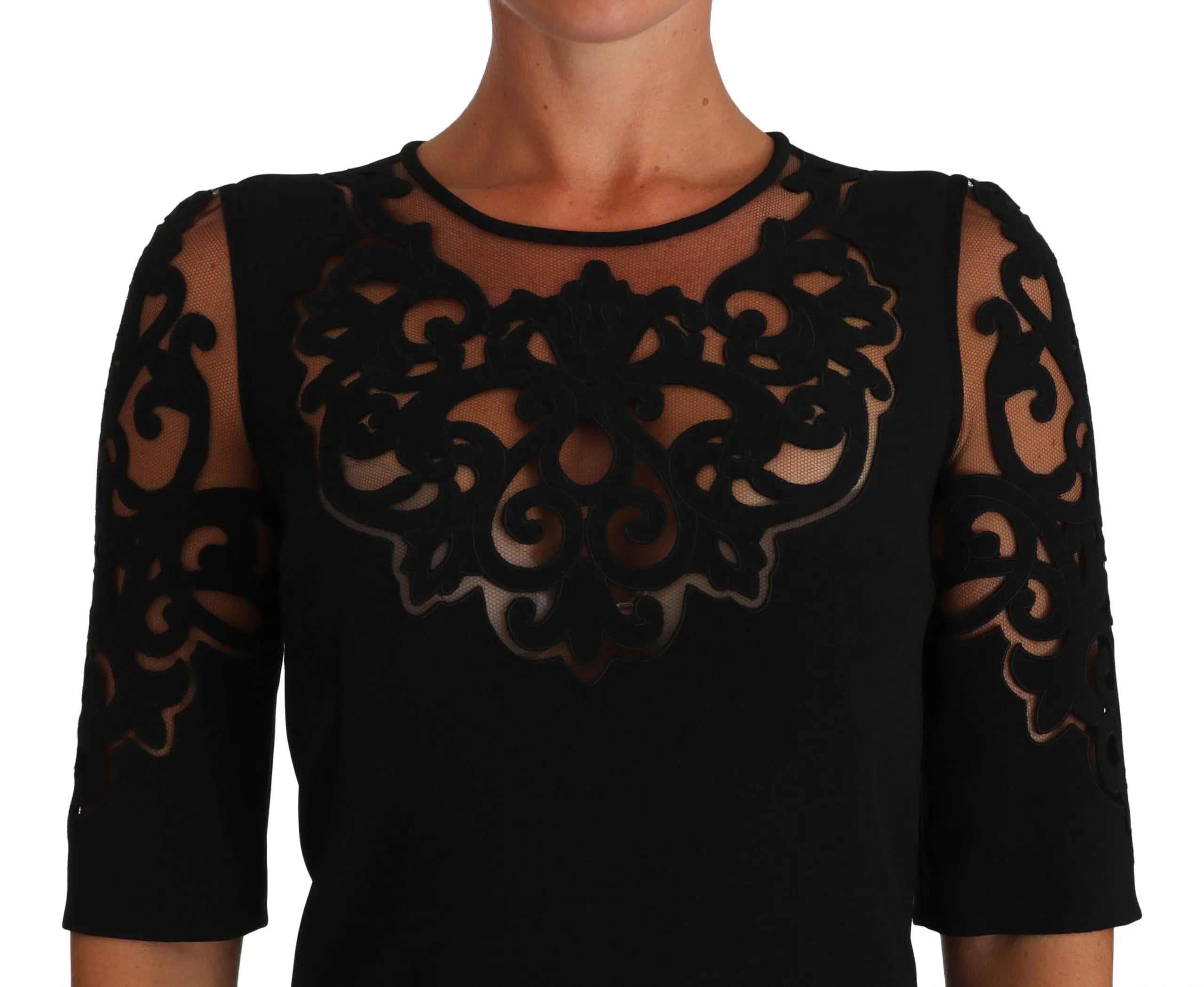 Robe cocktail Dolce & Gabbana noire Dolce & Gabbana