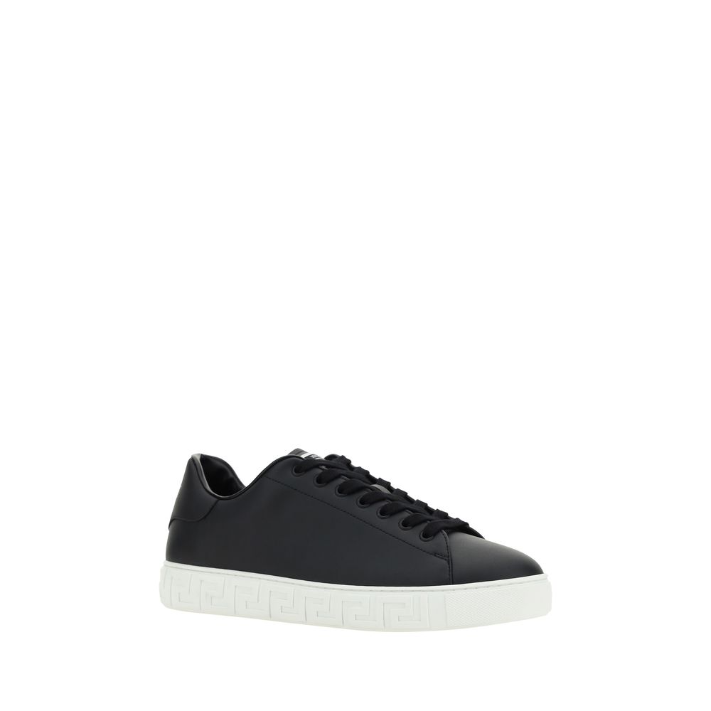 Baskets Versace en cuir blanches