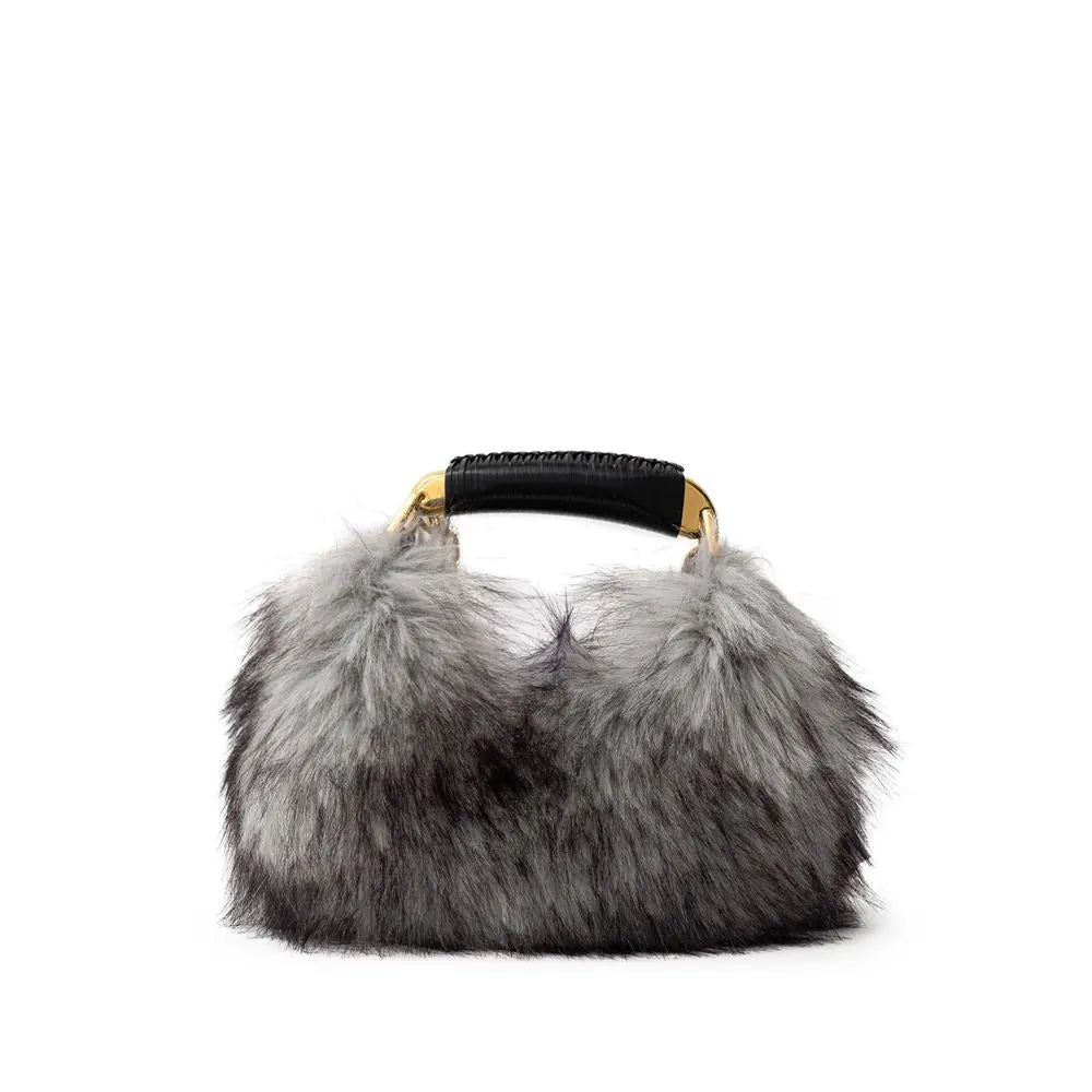 Sac hobo Tom Ford Eco Fur gris Tom Ford