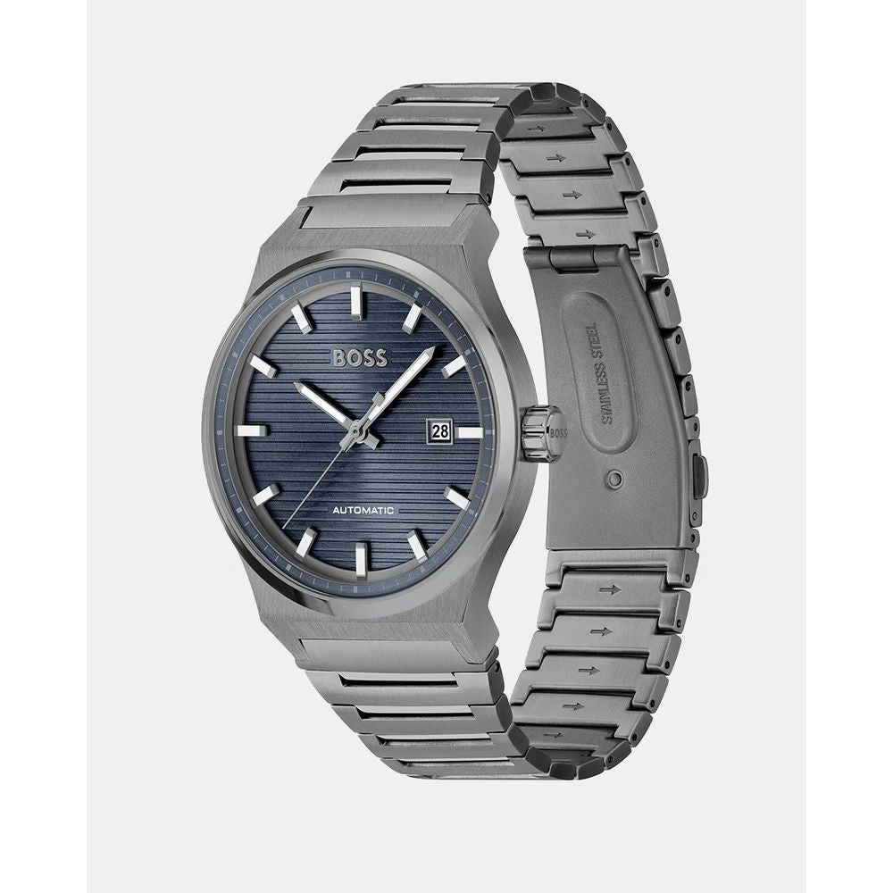 Montre automatique Grey élégante bleue