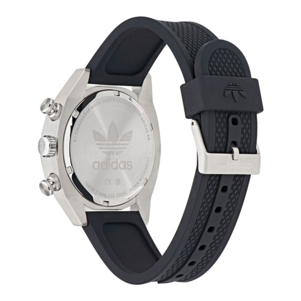 Montre noire Weide édition deux calendrier chronographe verte