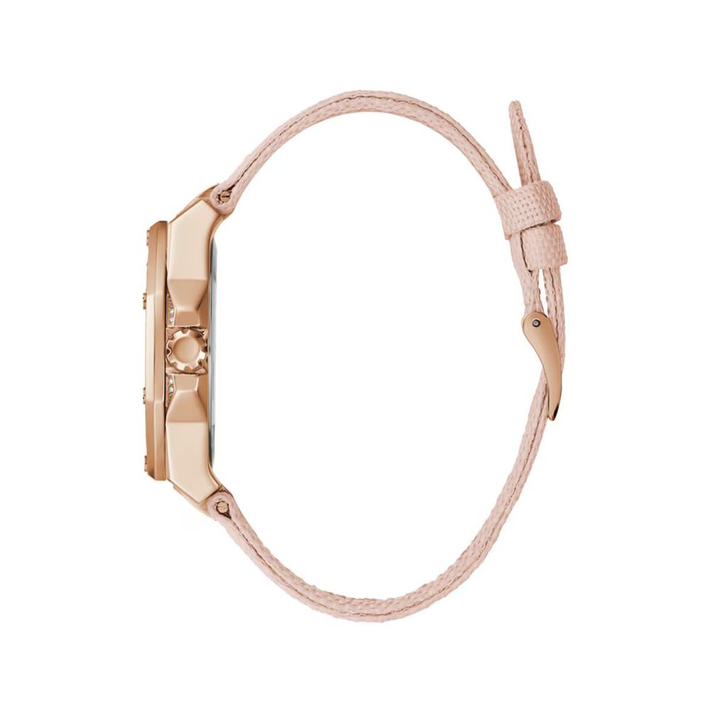 Montre Multicolore en Cuir Rose