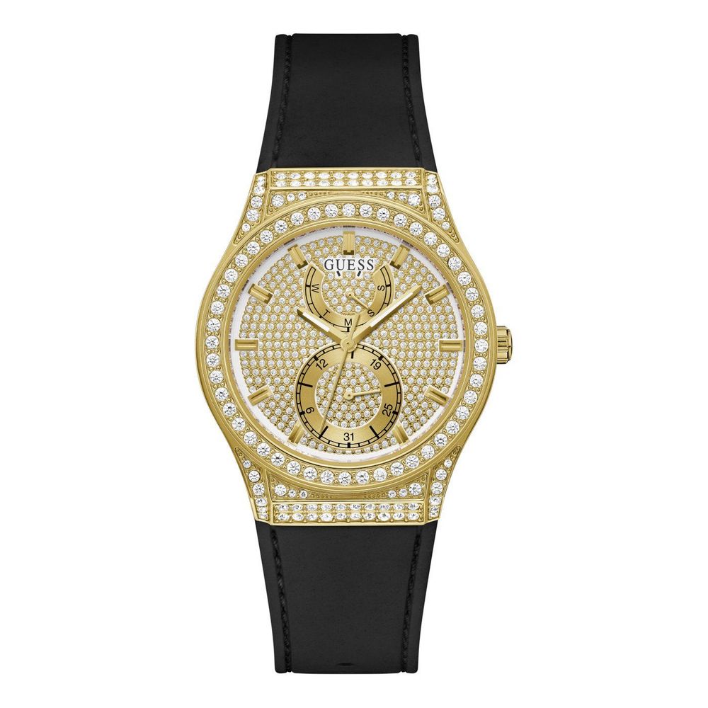 Montre Black Princess-DATE dorée