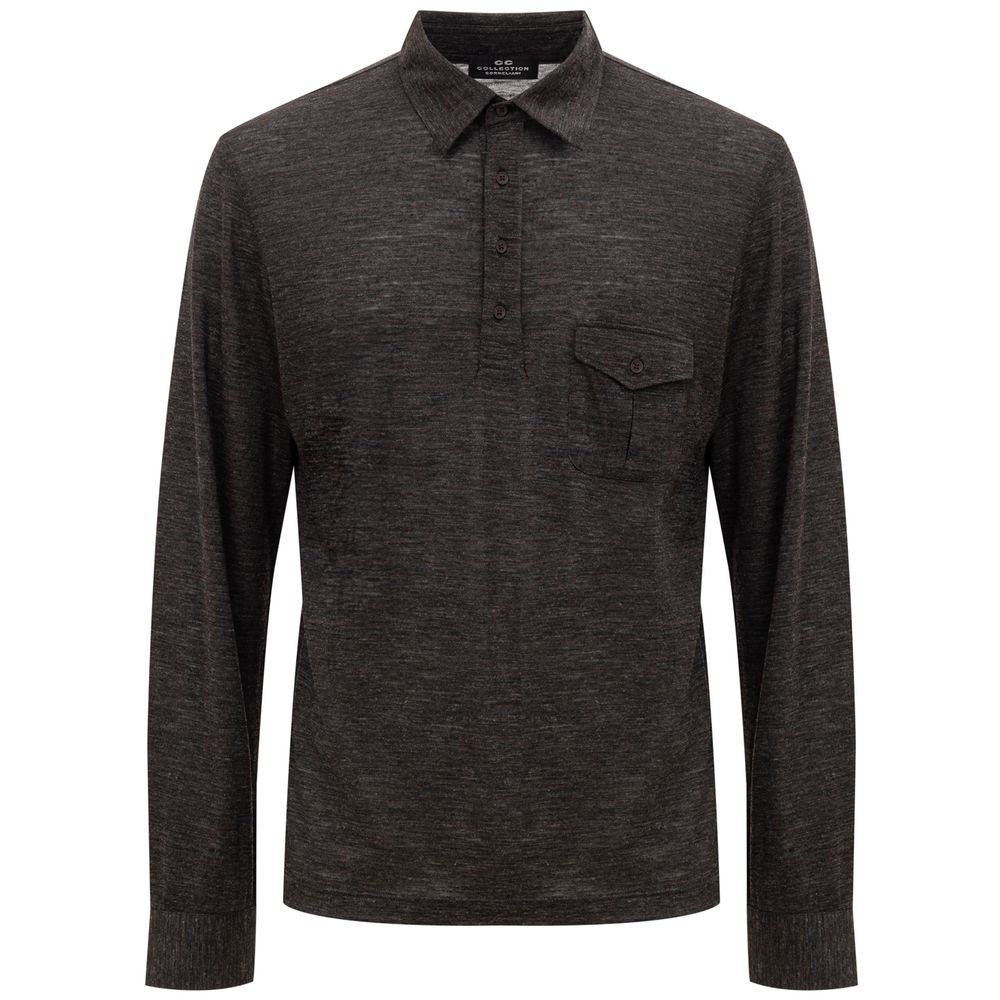 Polo Corneliani gris foncé