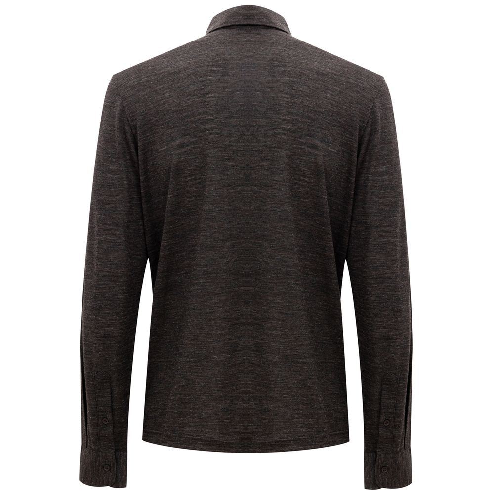 Polo Corneliani gris foncé