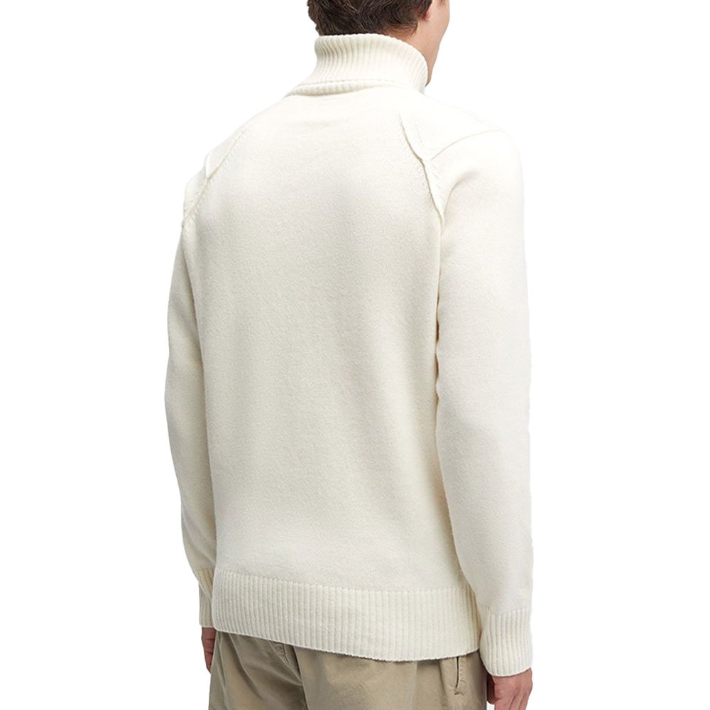 Pull C.P. Company col roulé blanc