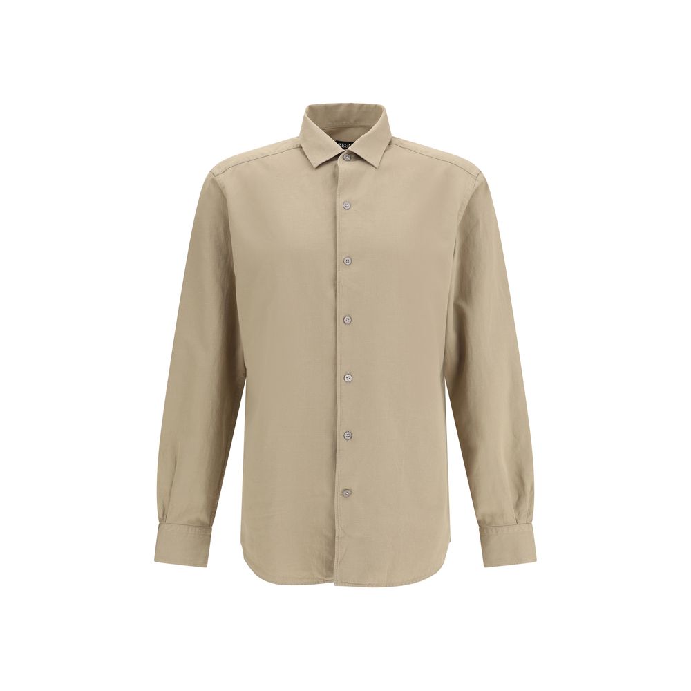 Chemise Zegna monochrome grise