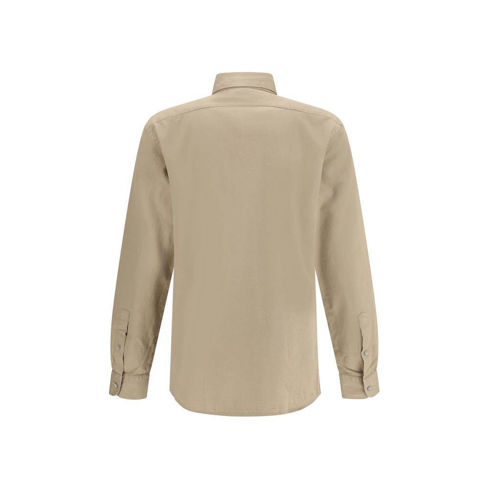 Chemise Zegna monochrome grise