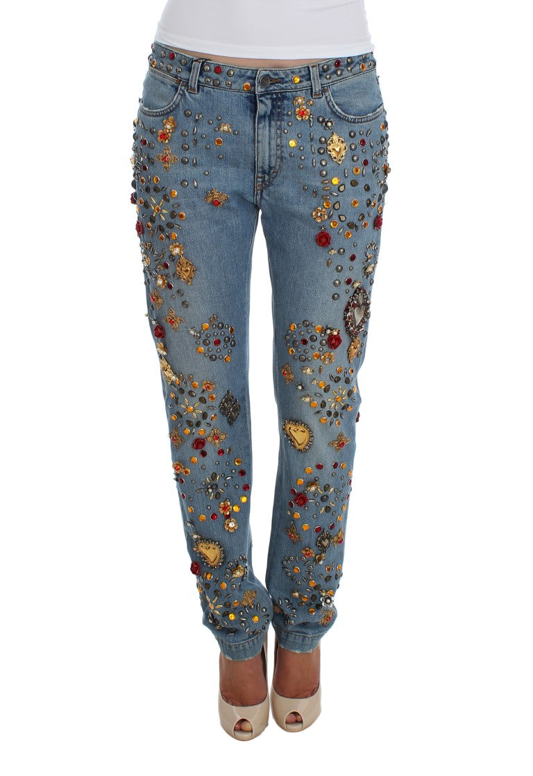 Jeans Dolce & Gabbana boyfriend bleu clair
