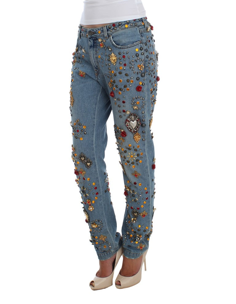 Jeans Dolce & Gabbana boyfriend bleu clair