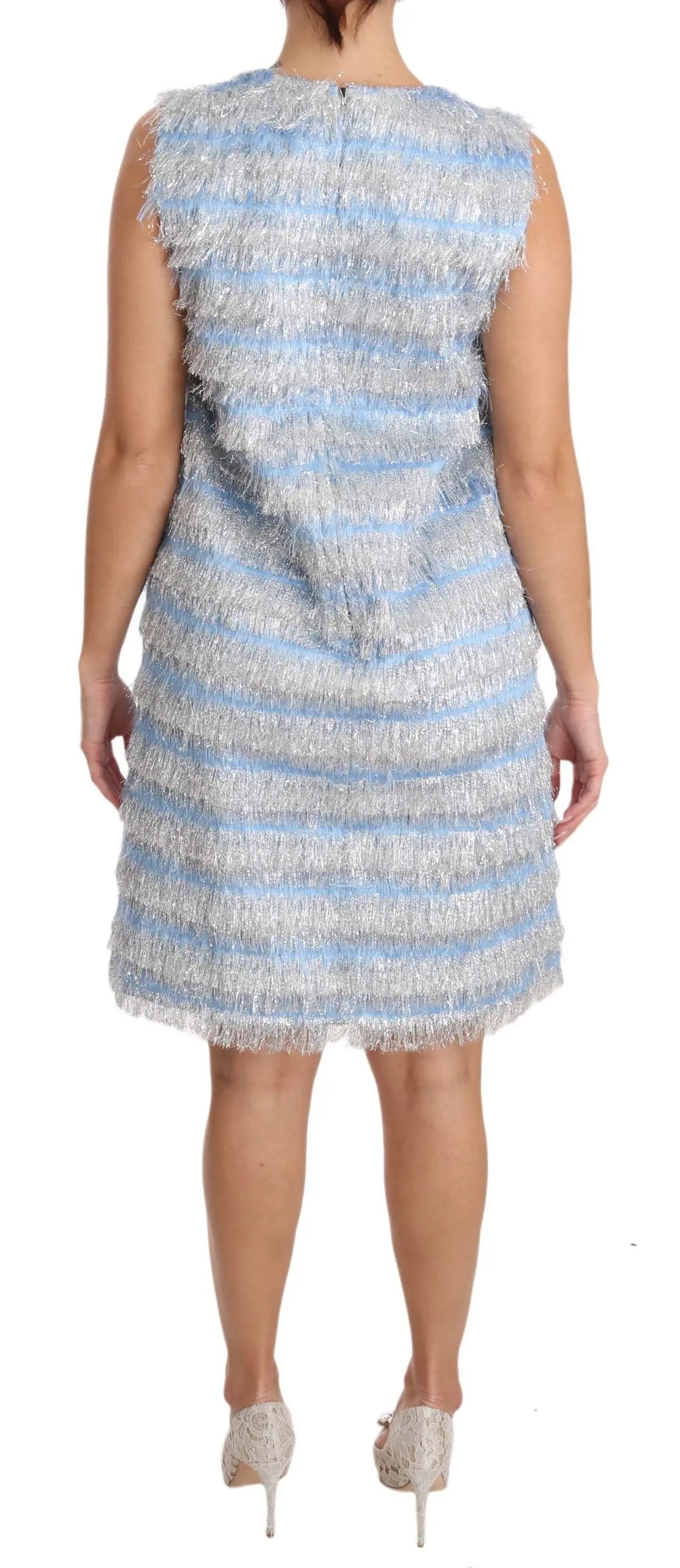 Robe Dolce & Gabbana shift bleu argent Dolce & Gabbana