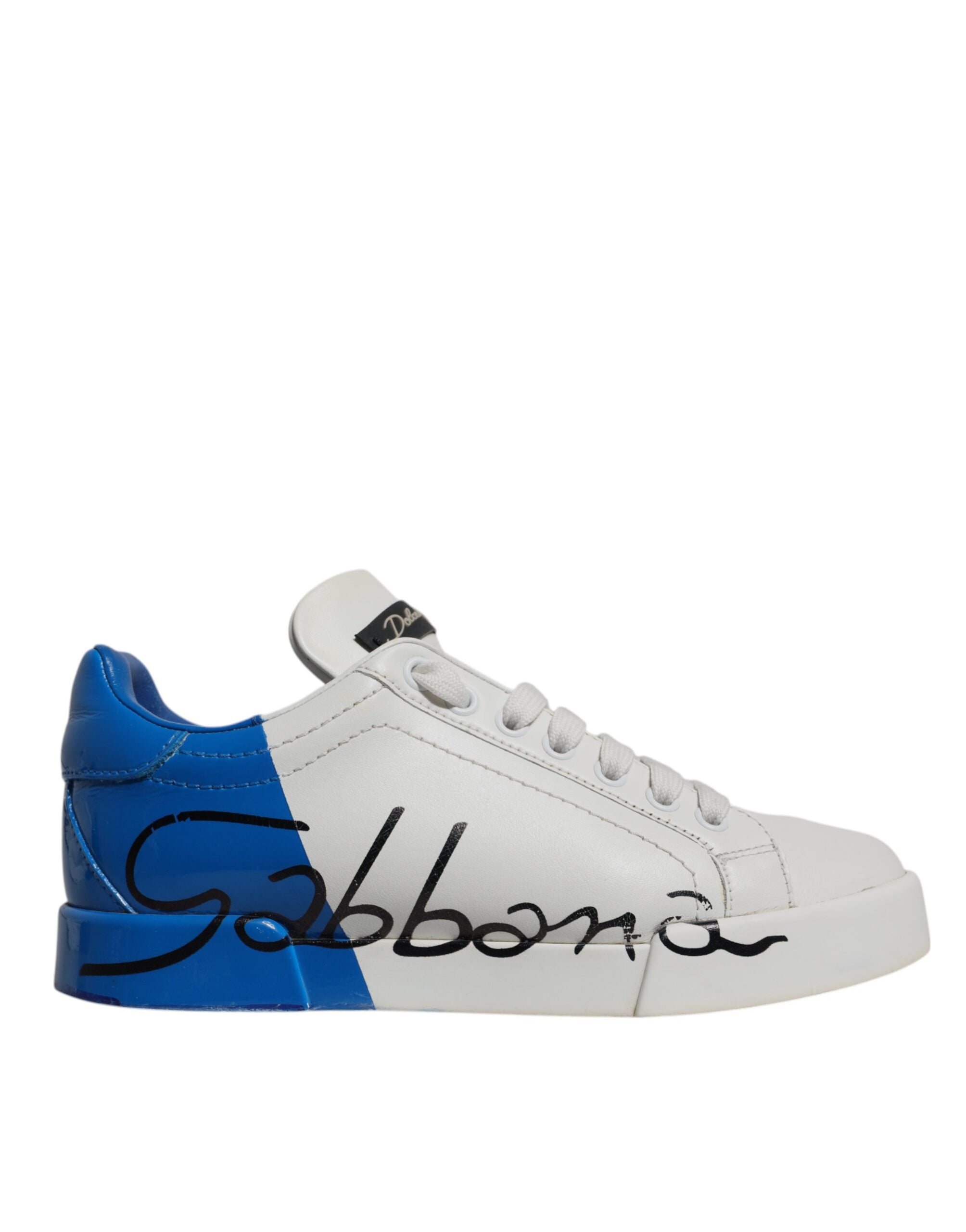 Baskets Dolce & Gabbana Portofino blanches et bleues