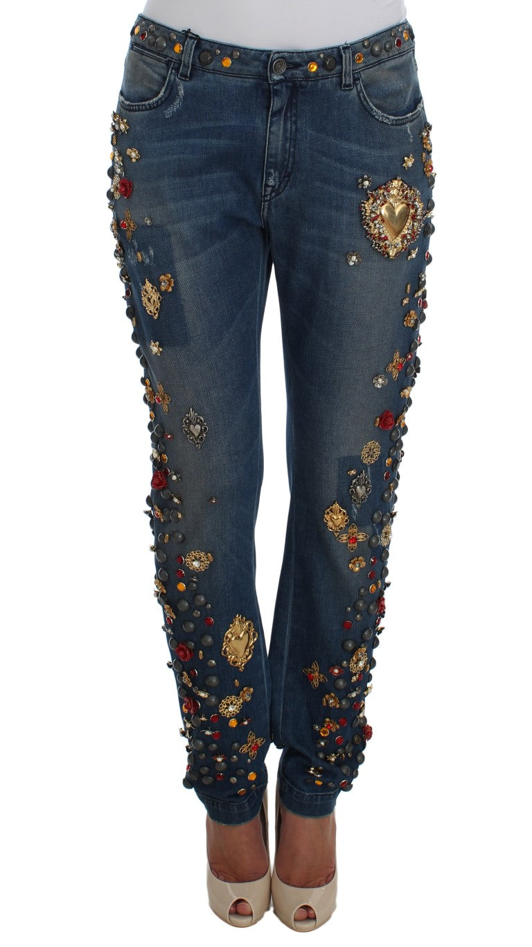 Jeans Dolce & Gabbana boyfriend bleu wash
