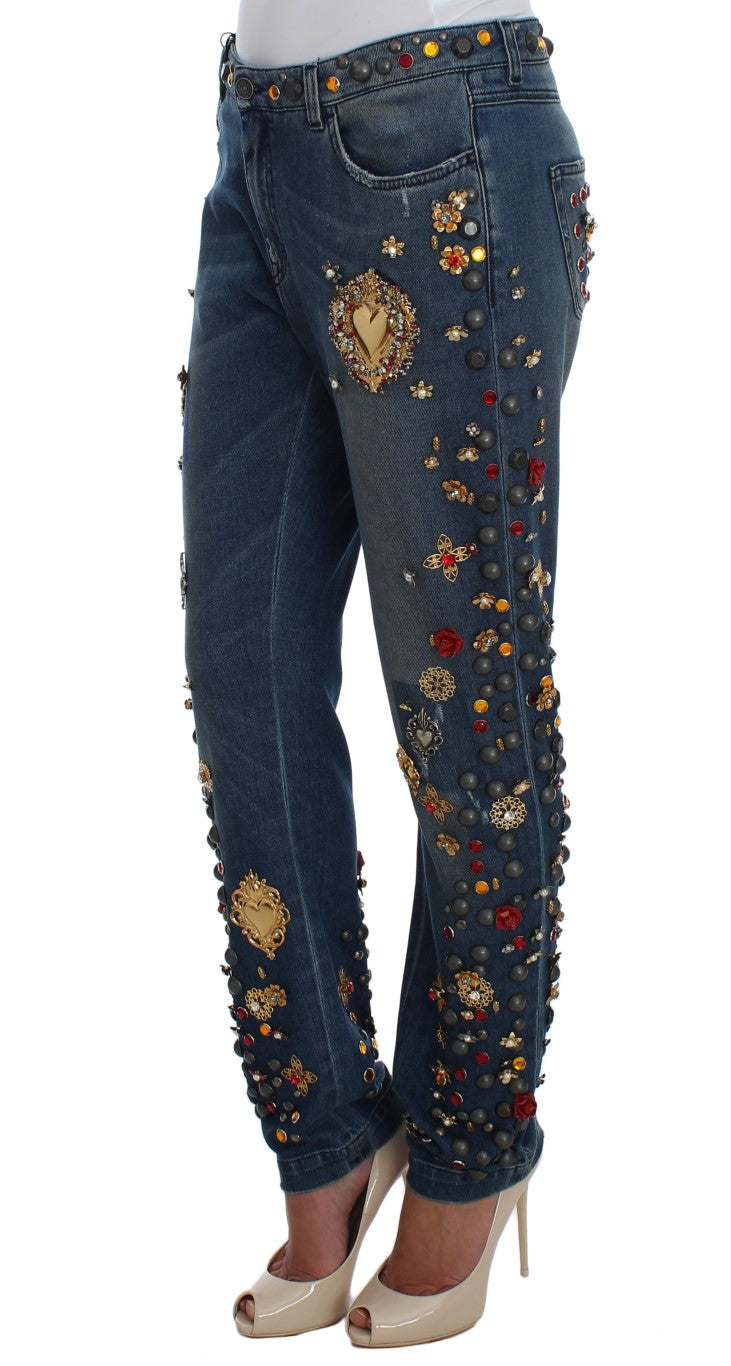 Jeans Dolce & Gabbana boyfriend bleu wash