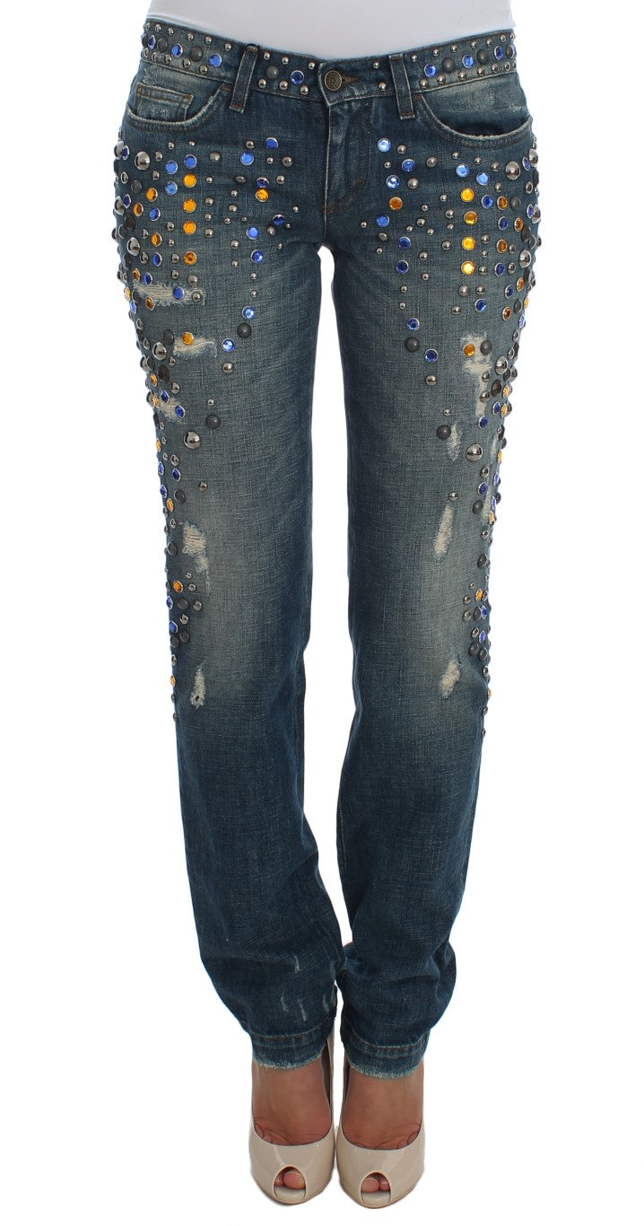 Jeans Dolce & Gabbana Enchanted Sicily bleu lavage