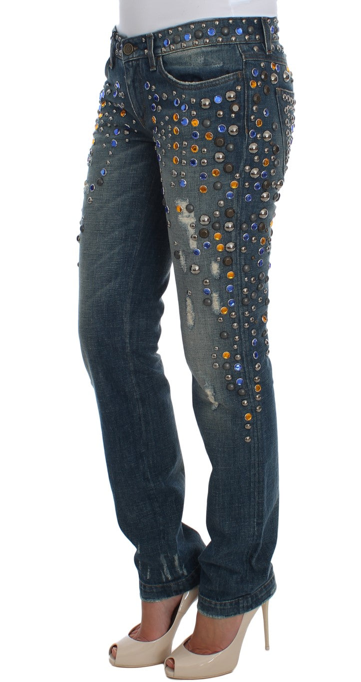 Jeans Dolce & Gabbana Enchanted Sicily bleu lavage