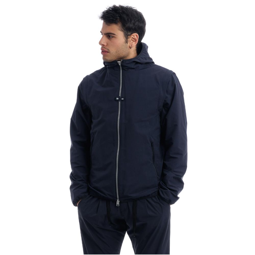 Veste Herno à capuche bleue