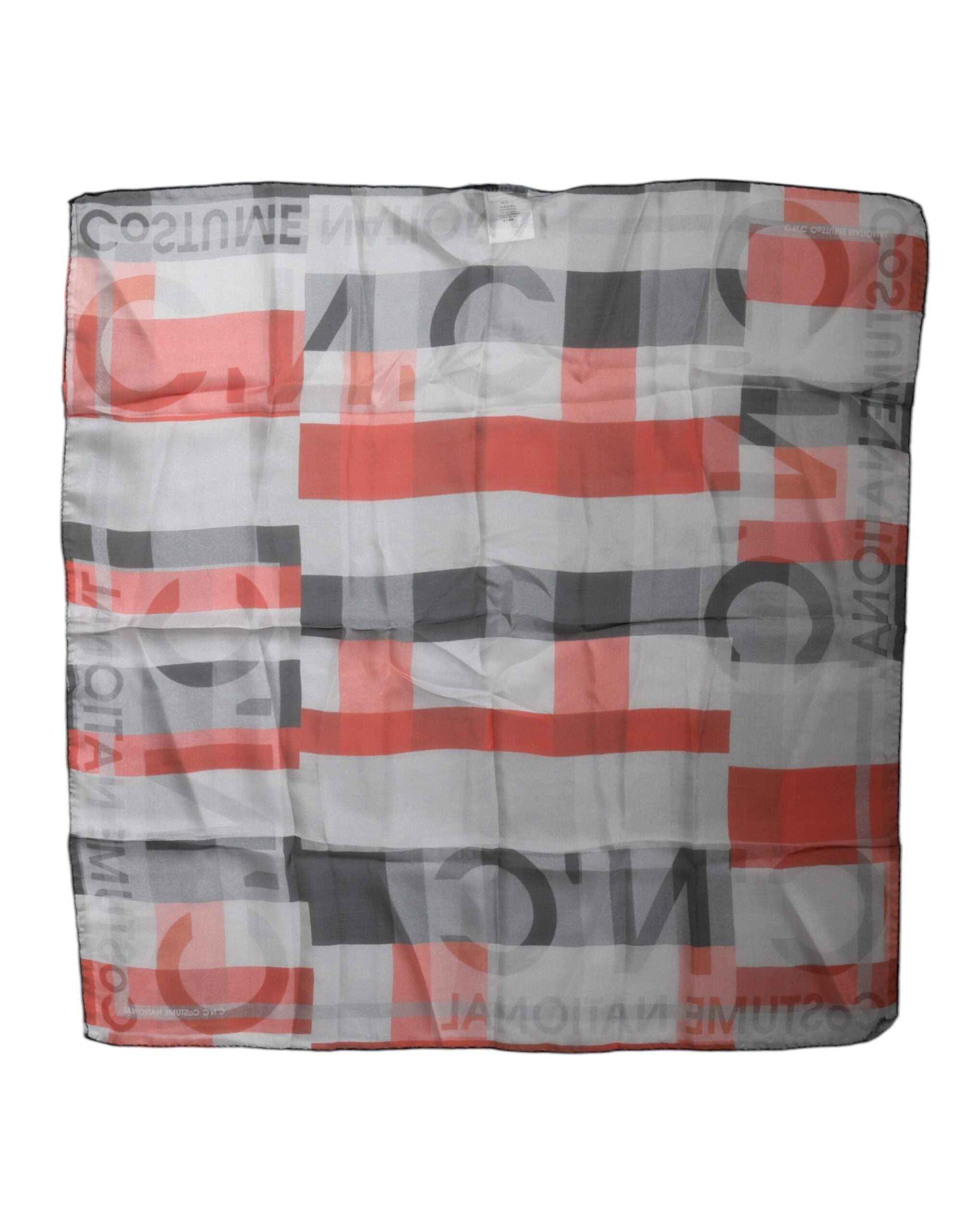 Foulard C'N'C Costume National gris rouge
