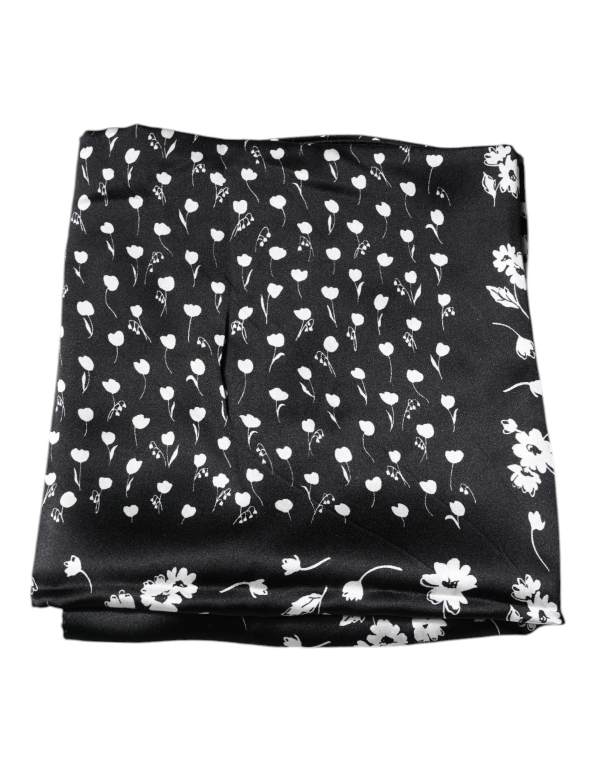 Foulard Dolce & Gabbana noir fleuri