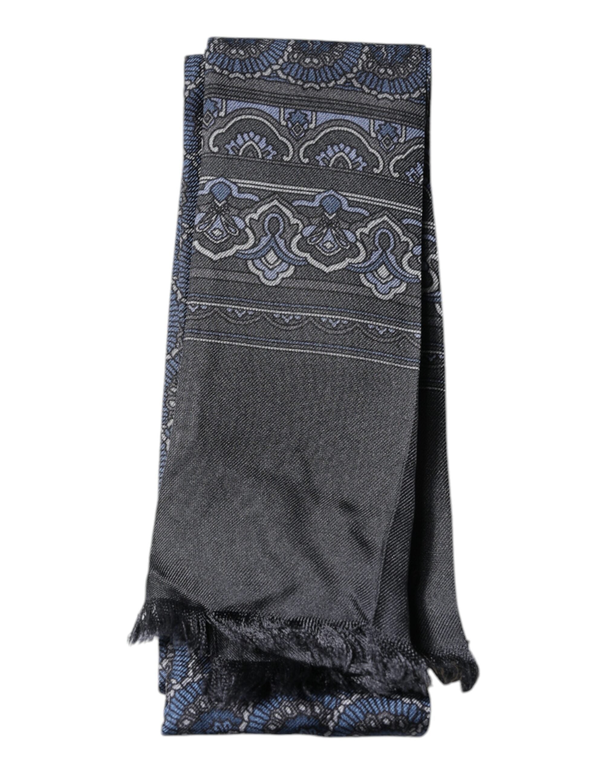 Écharpe Dolce & Gabbana en soie bleu foncé