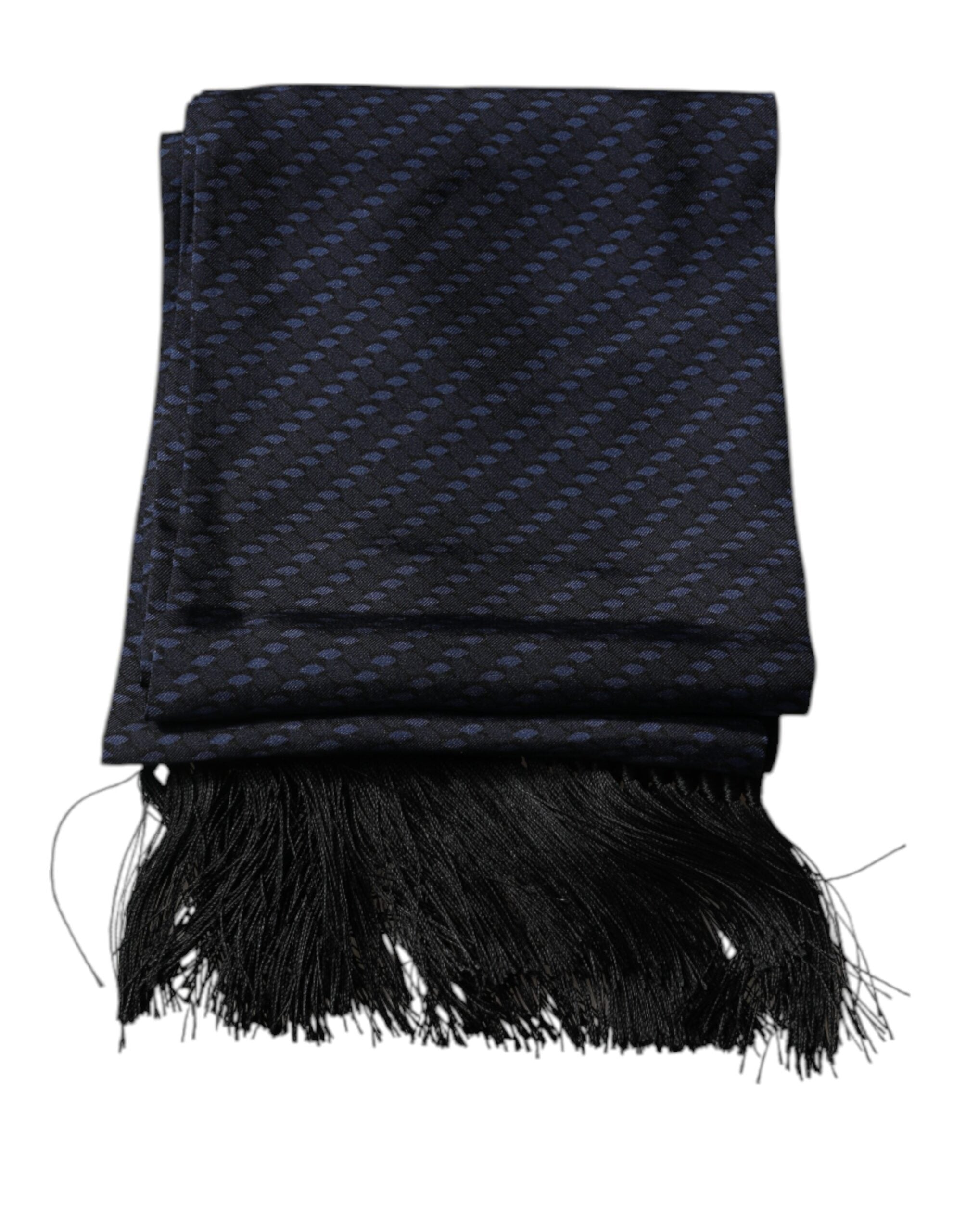 Écharpe Dolce & Gabbana franges bleu foncé