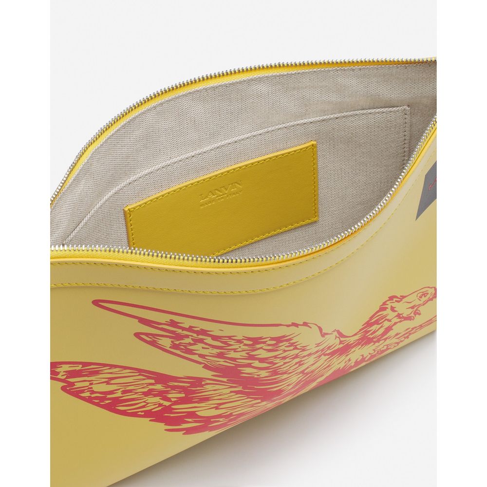 Portefeuille Lanvin jaune