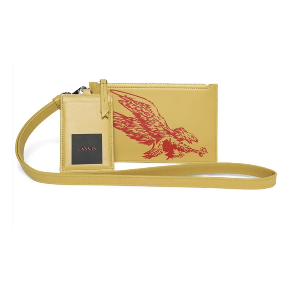 Portefeuille Lanvin jaune