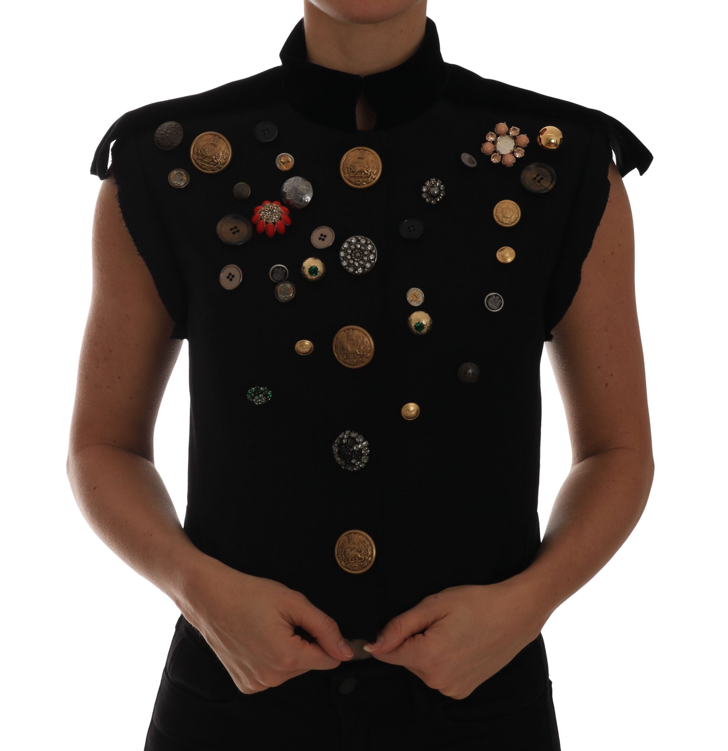 Veste Dolce & Gabbana militaire noire