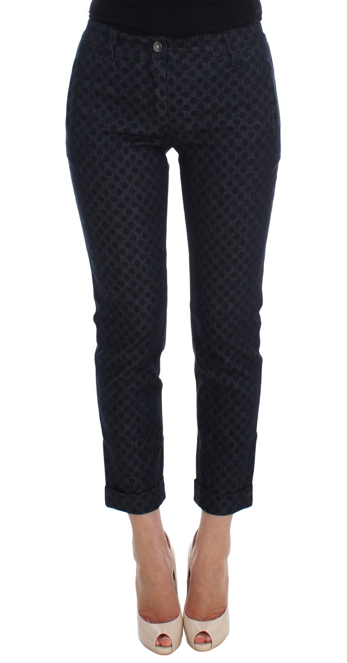 Capris Dolce & Gabbana Slim bleus à pois