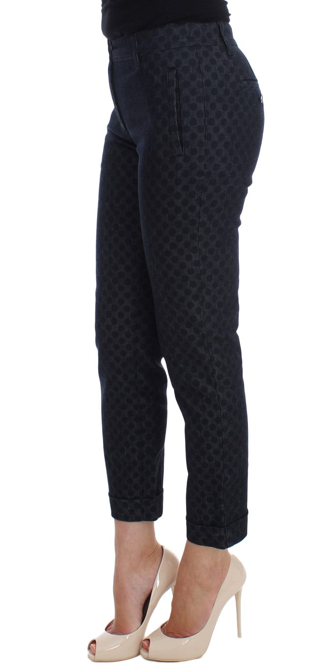 Capris Dolce & Gabbana Slim bleus à pois