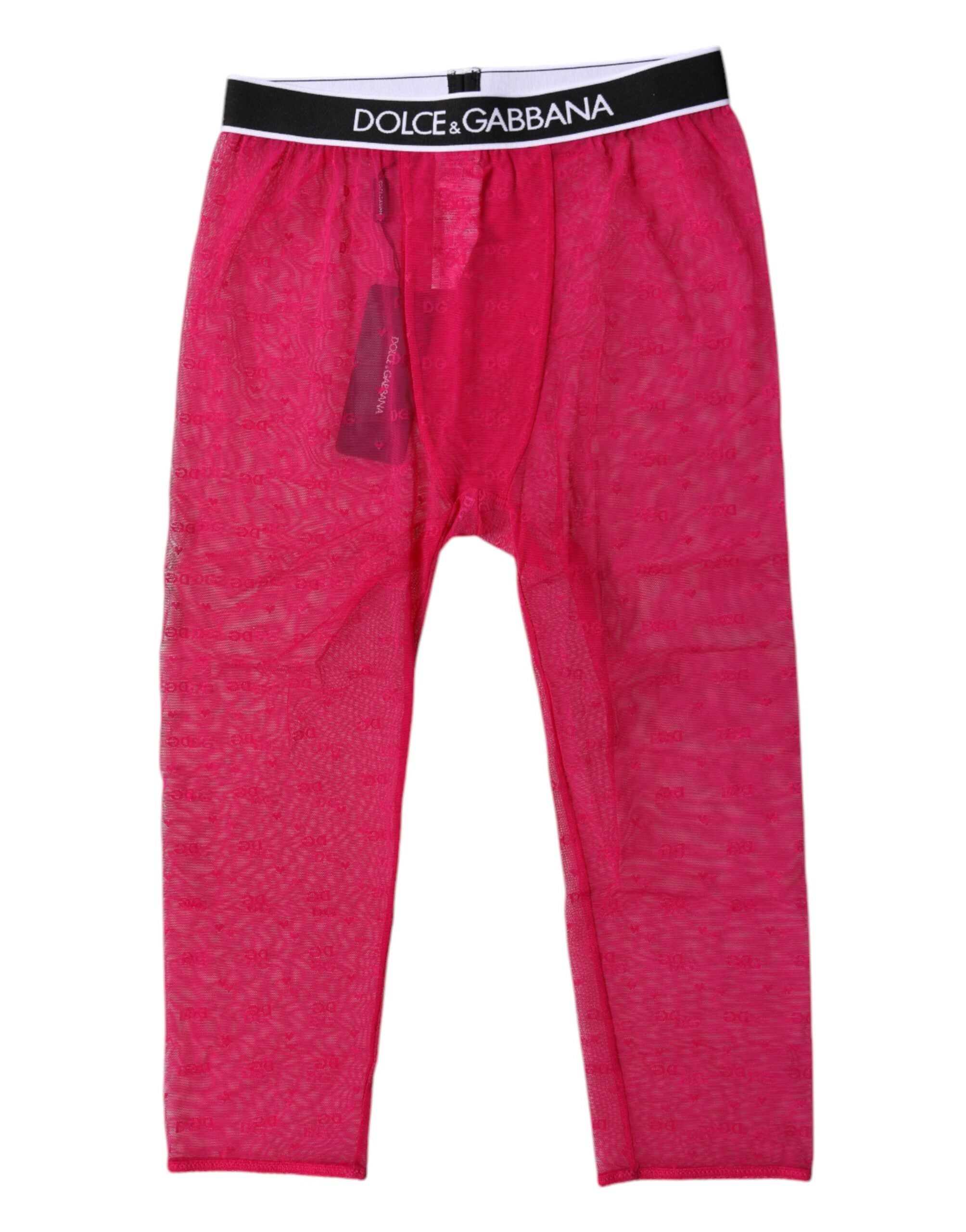 Cropped tights Dolce & Gabbana fuchsia